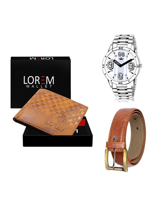 belt, wallet & watch gift combo - 19368982 - Very Small Image - 1
