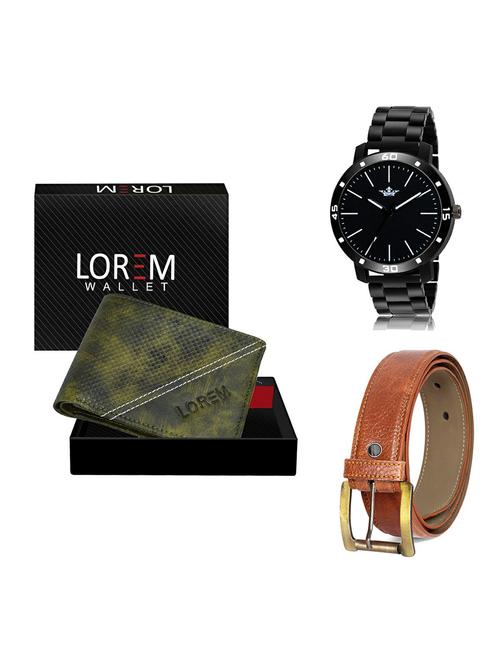 belt, wallet & watch gift combo - 19369024 - Very Small Image - 1