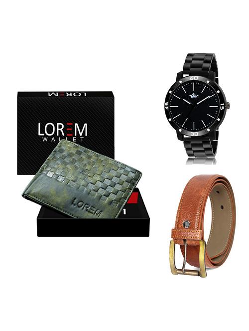 belt, wallet & watch gift combo - 19369028 - Very Small Image - 1
