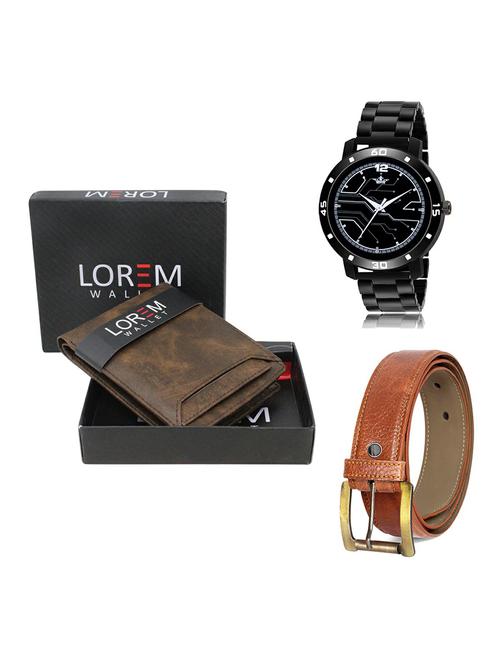belt, wallet & watch gift combo - 19369040 - Very Small Image - 1