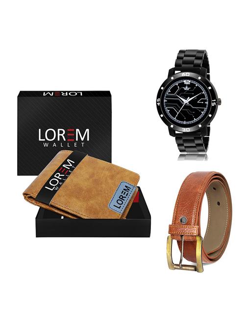 belt, wallet & watch gift combo - 19369046 - Very Small Image - 1