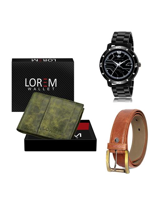 belt, wallet & watch gift combo - 19369053 - Very Small Image - 1
