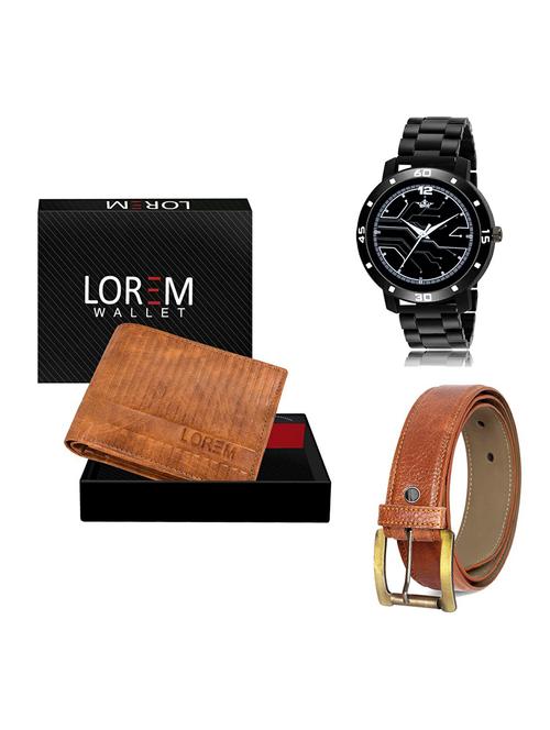 belt, wallet & watch gift combo - 19369064 - Very Small Image - 1