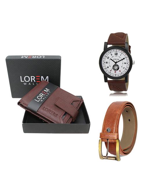 belt, wallet & watch gift combo - 19369089 - Very Small Image - 1