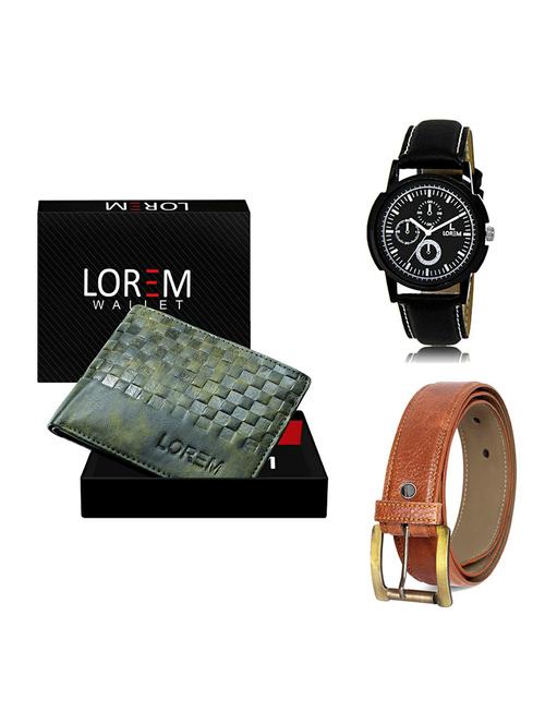 belt, wallet & watch gift combo - 19369163 - Very Small Image - 1