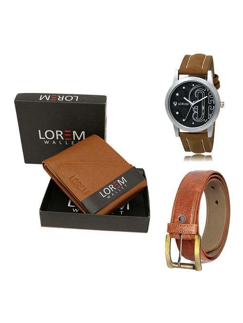 belt, wallet & watch gift combo - 19369172 - Very Small Image - 1