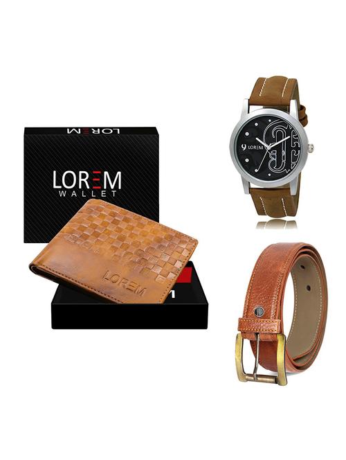 belt, wallet & watch gift combo - 19369207 - Very Small Image - 1