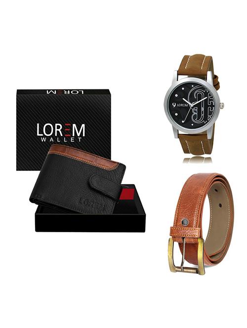 belt, wallet & watch gift combo - 19369215 - Very Small Image - 1