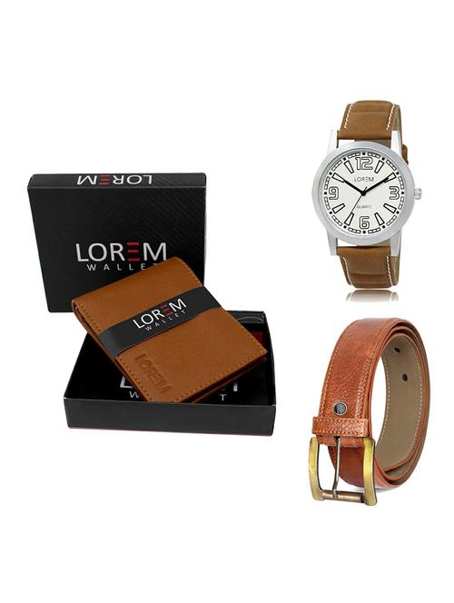 belt, wallet & watch gift combo - 19369218 - Very Small Image - 1