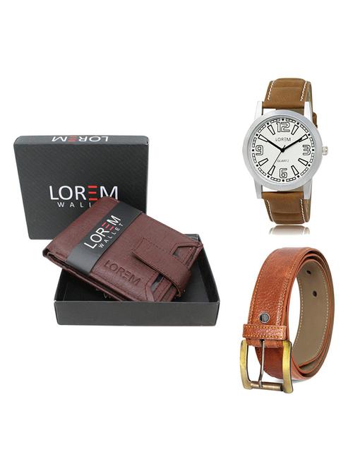 belt, wallet & watch gift combo - 19369224 - Very Small Image - 1