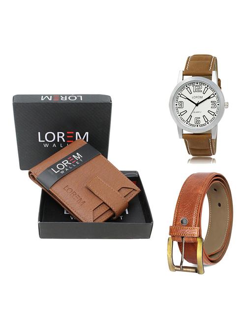 belt, wallet & watch gift combo - 19369225 - Very Small Image - 1