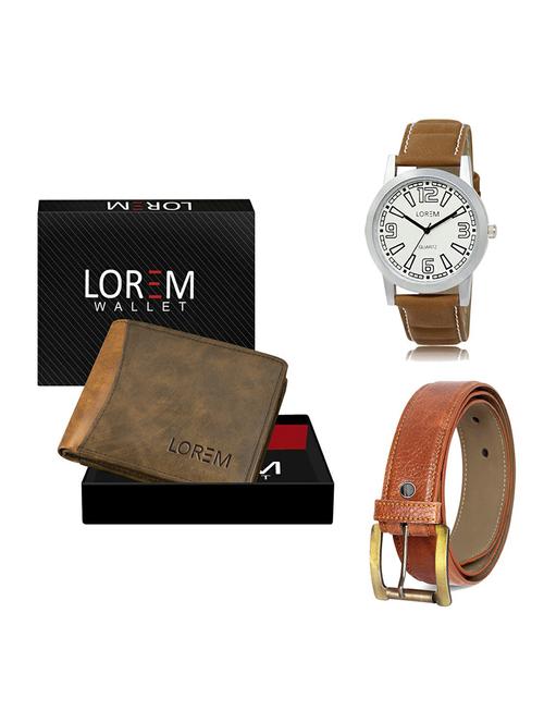 belt, wallet & watch gift combo - 19369241 - Very Small Image - 1