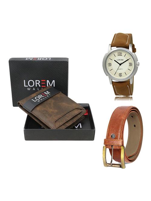 belt, wallet & watch gift combo - 19369265 - Very Small Image - 1