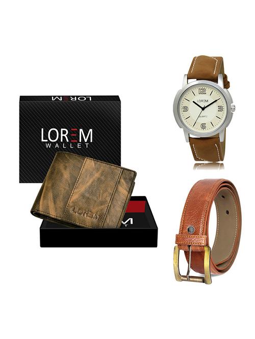 belt, wallet & watch gift combo - 19369280 - Very Small Image - 1