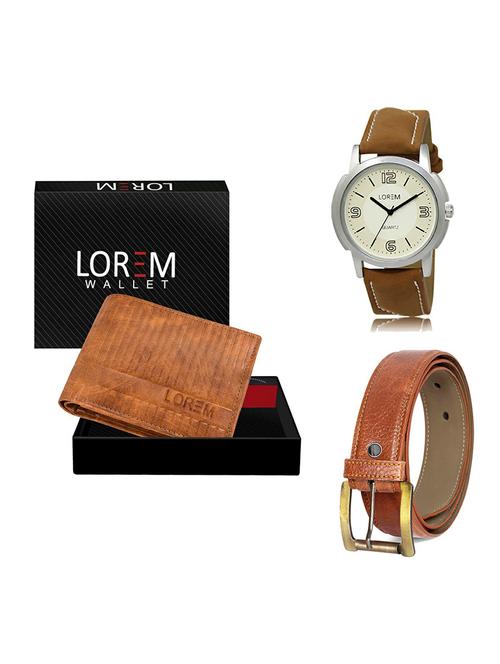 belt, wallet & watch gift combo - 19369289 - Very Small Image - 1