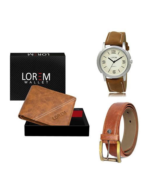 belt, wallet & watch gift combo - 19369293 - Very Small Image - 1