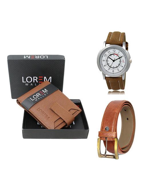 belt, wallet & watch gift combo - 19369315 - Very Small Image - 1