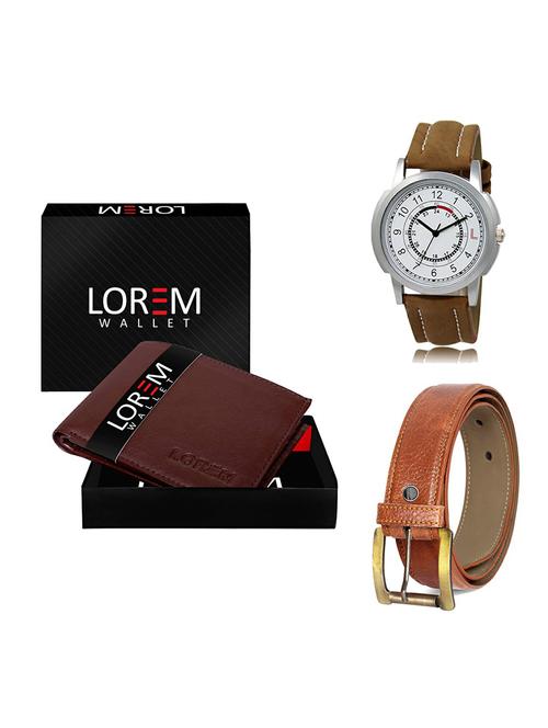 belt, wallet & watch gift combo - 19369319 - Very Small Image - 1