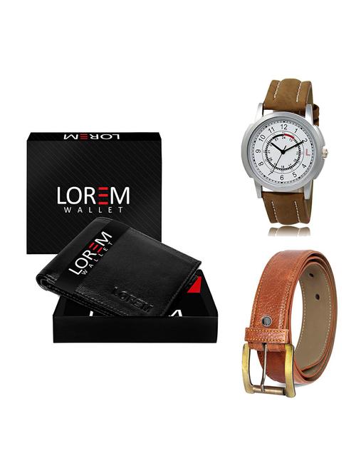 belt, wallet & watch gift combo - 19369320 - Very Small Image - 1