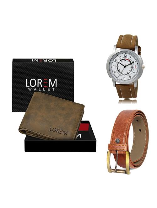 belt, wallet & watch gift combo - 19369330 - Very Small Image - 1