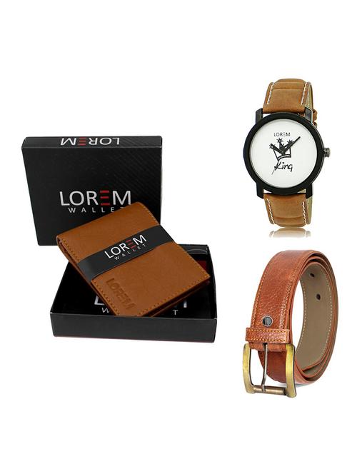 belt, wallet & watch gift combo - 19369353 - Very Small Image - 1