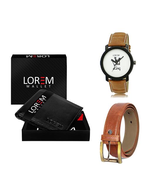 belt, wallet & watch gift combo - 19369365 - Very Small Image - 1