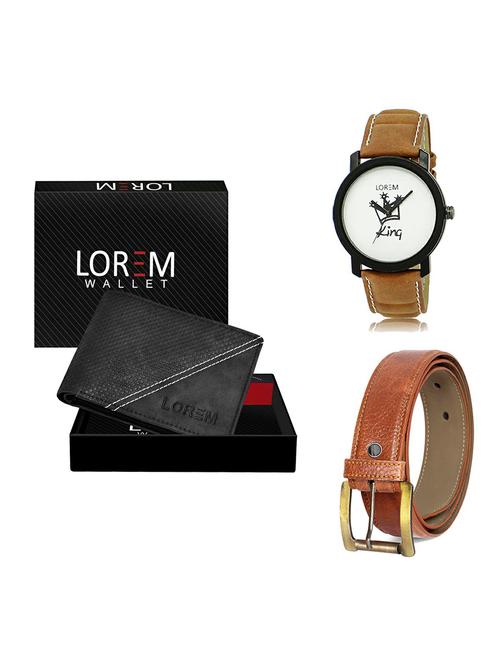 belt, wallet & watch gift combo - 19369385 - Very Small Image - 1