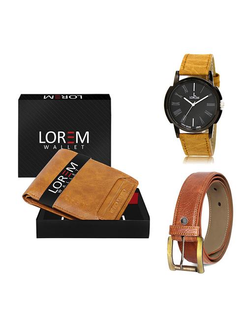 belt, wallet & watch gift combo - 19369401 - Very Small Image - 1