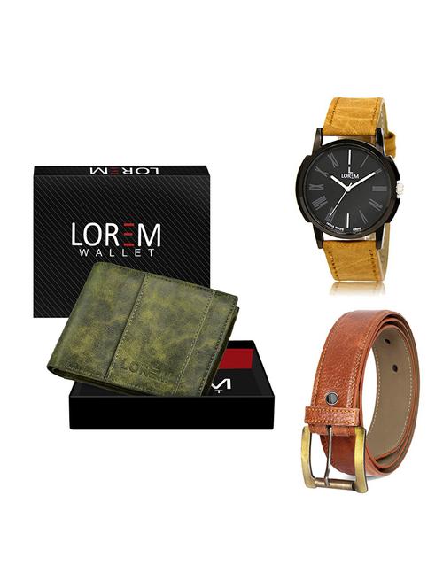 belt, wallet & watch gift combo - 19369413 - Very Small Image - 1