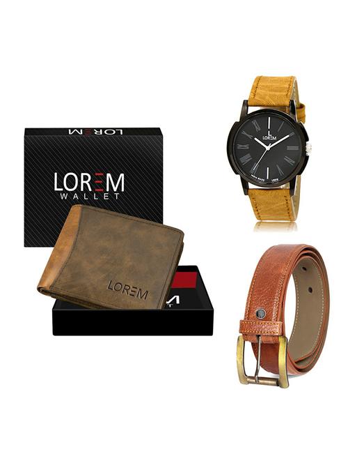 belt, wallet & watch gift combo - 19369421 - Very Small Image - 1
