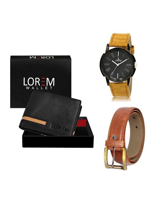 belt, wallet & watch gift combo - 19369437 - Very Small Image - 1