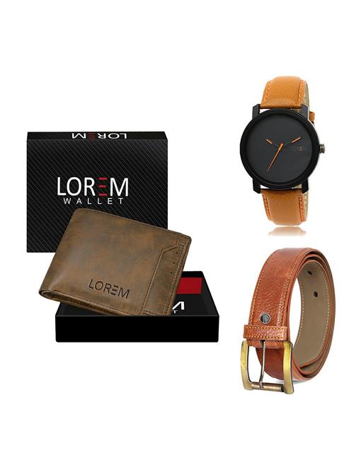 belt, wallet & watch gift combo - 19369464 - Very Small Image - 1