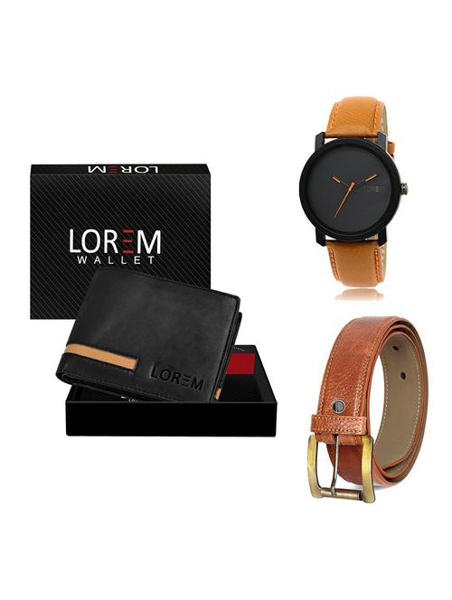 belt, wallet & watch gift combo - 19369482 - Very Small Image - 1