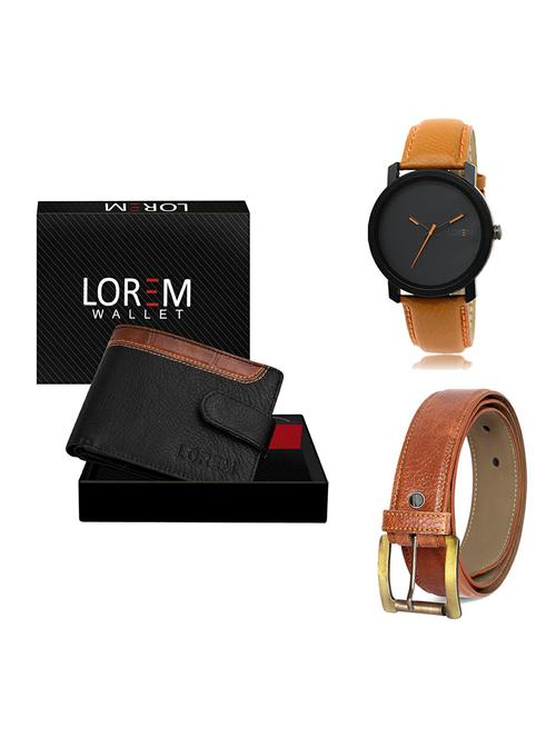 belt, wallet & watch gift combo - 19369485 - Very Small Image - 1