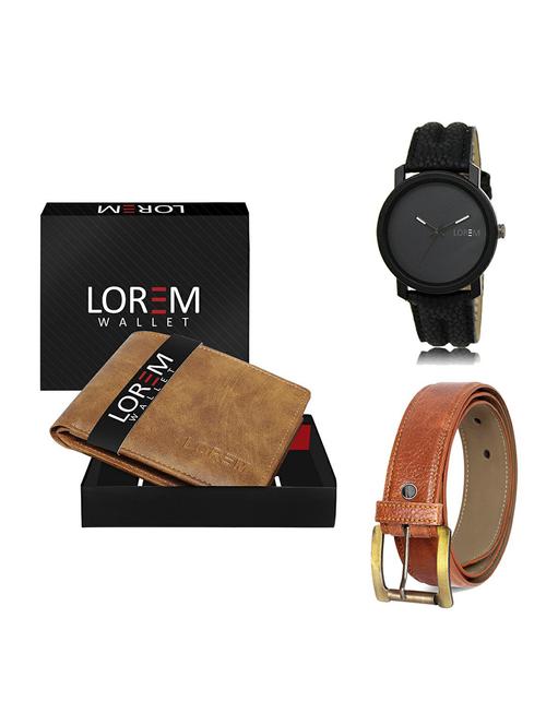 belt, wallet & watch gift combo - 19369498 - Very Small Image - 1