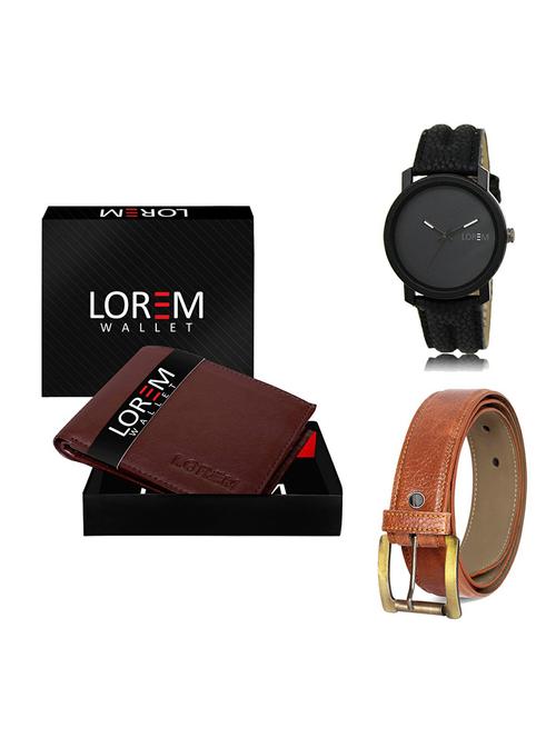belt, wallet & watch gift combo - 19369499 - Very Small Image - 1