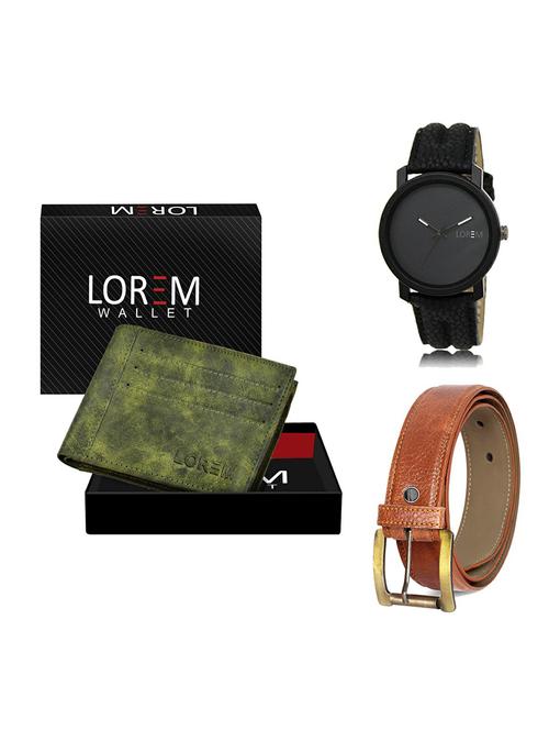 belt, wallet & watch gift combo - 19369502 - Very Small Image - 1