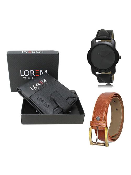 belt, wallet & watch gift combo - 19369538 - Very Small Image - 1