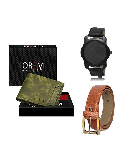 belt, wallet & watch gift combo - 19369546 - Very Small Image - 1