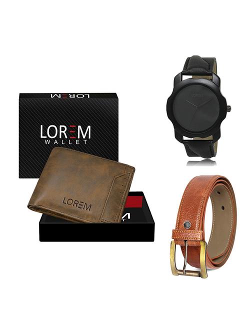 belt, wallet & watch gift combo - 19369554 - Very Small Image - 1