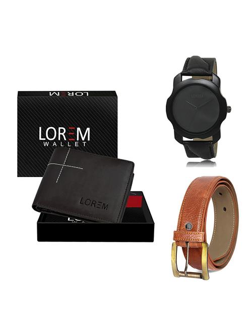 belt, wallet & watch gift combo - 19369571 - Very Small Image - 1