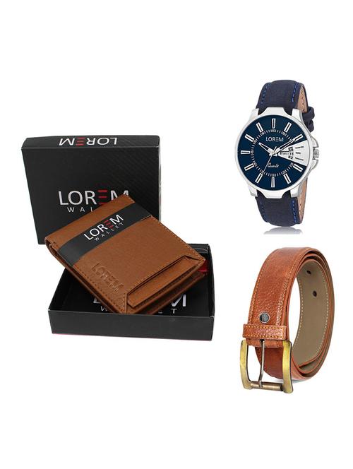 belt, wallet & watch gift combo - 19369579 - Very Small Image - 1