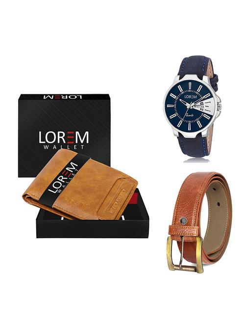 belt, wallet & watch gift combo - 19369581 - Very Small Image - 1