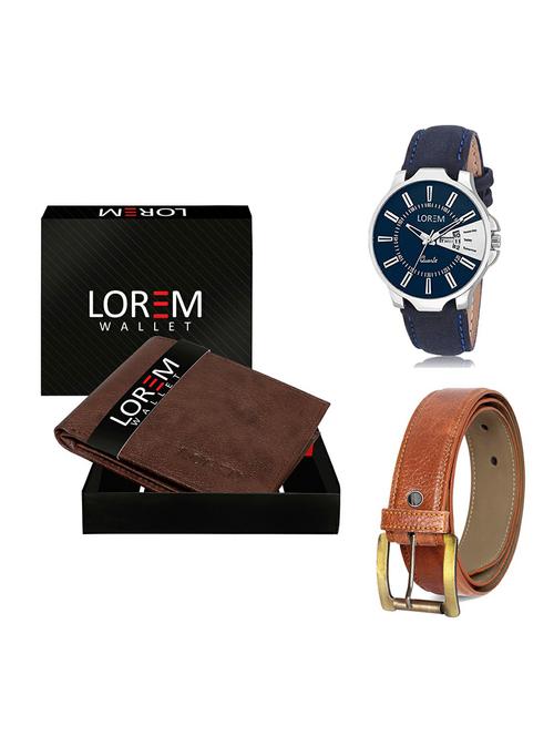 belt, wallet & watch gift combo - 19369587 - Very Small Image - 1