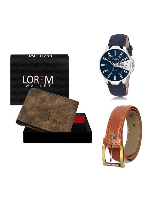 belt, wallet & watch gift combo - 19369603 - Very Small Image - 1