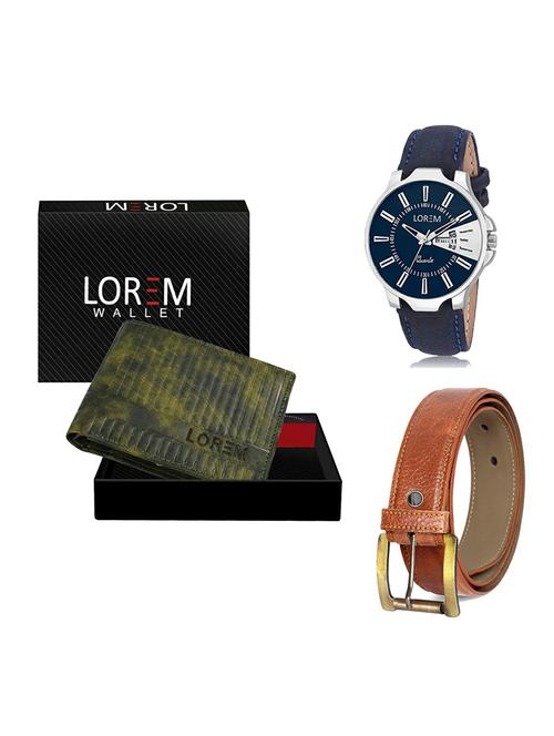 belt, wallet & watch gift combo - 19369605 - Very Small Image - 1
