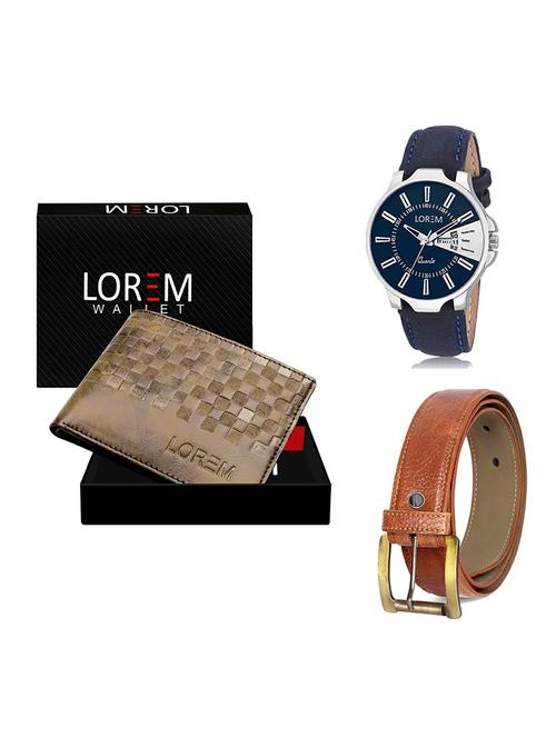 belt, wallet & watch gift combo - 19369611 - Very Small Image - 1