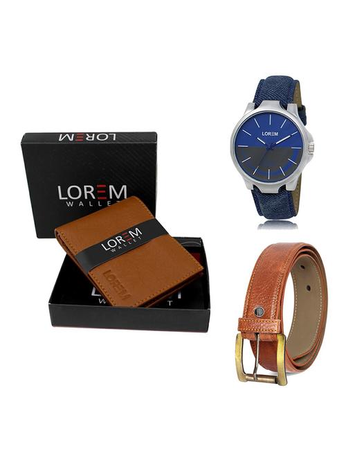belt, wallet & watch gift combo - 19369623 - Very Small Image - 1