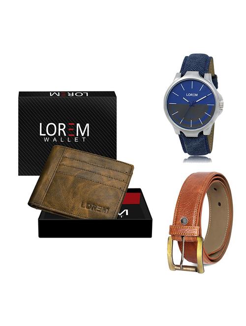 belt, wallet & watch gift combo - 19369639 - Very Small Image - 1