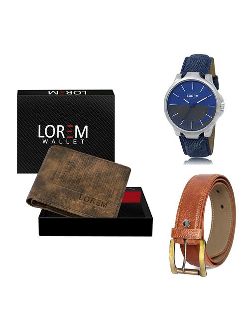 belt, wallet & watch gift combo - 19369648 - Very Small Image - 1